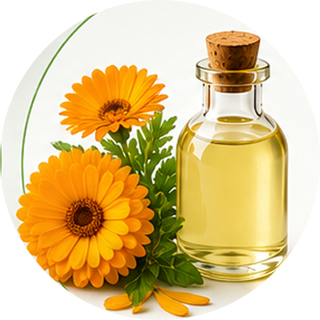 Marigold (Calendula) Oil cutout